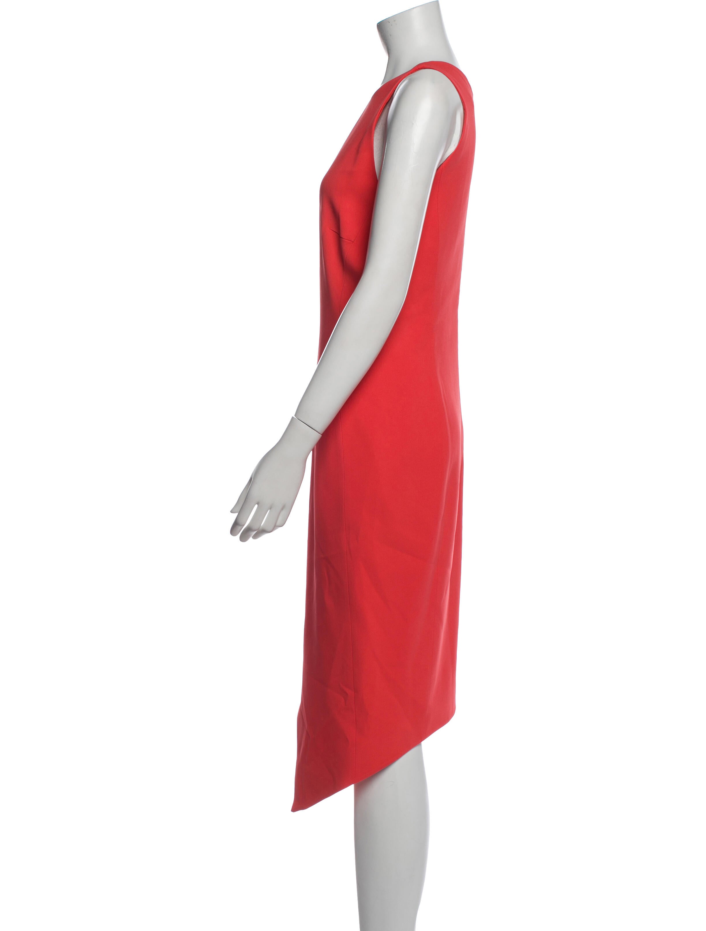 Mugler Crew Neck Midi Length Dress