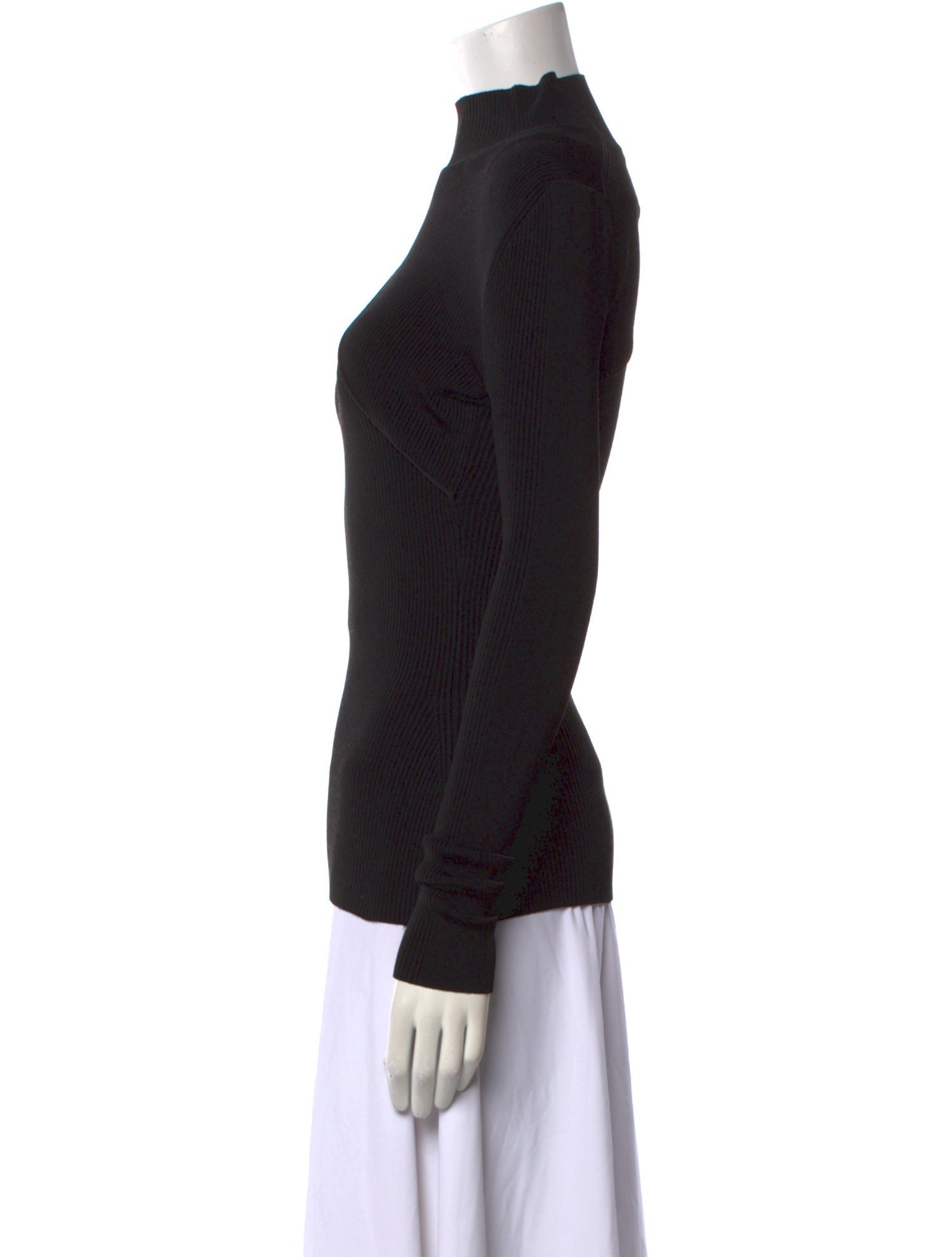 Mugler Turtleneck Long Sleeve Top