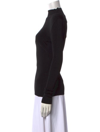 Mugler Turtleneck Long Sleeve Top