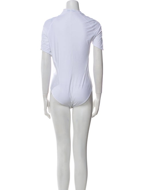 Mugler Nylon One-Shoulder Bodysuit