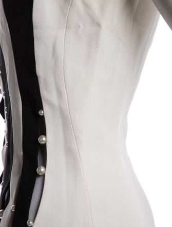 Mugler Striped Crew Neck Top