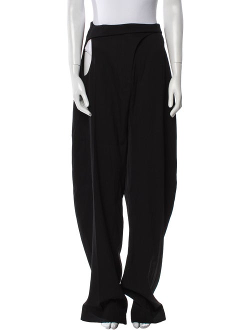 Mugler Virgin Wool Wide Leg Pants