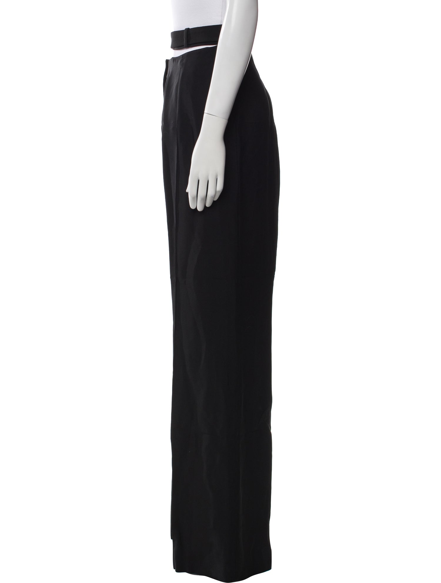 Mugler Wool Wide Leg Pants