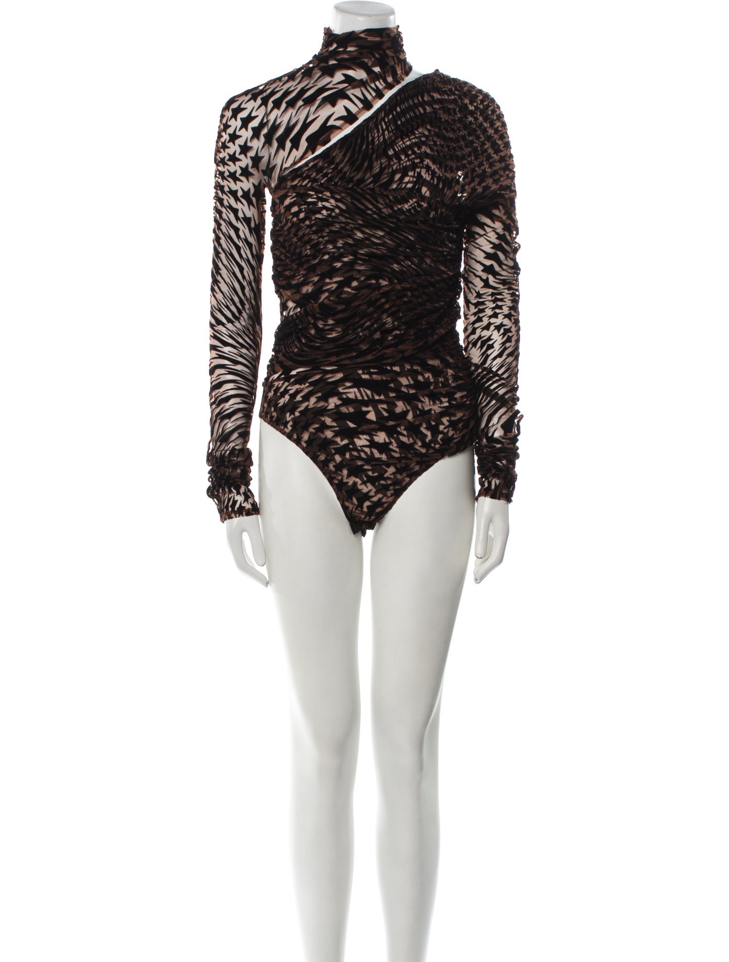 Mugler Turtleneck Long Sleeve Bodysuit