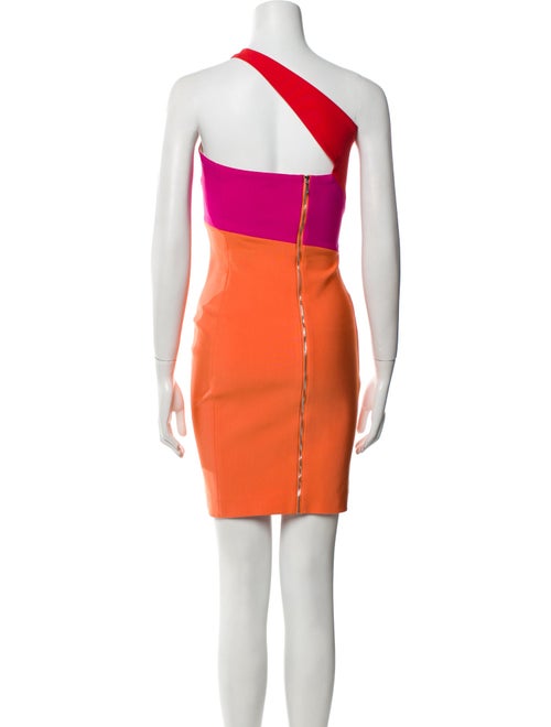 Mugler Colorblock Pattern Mini Dress