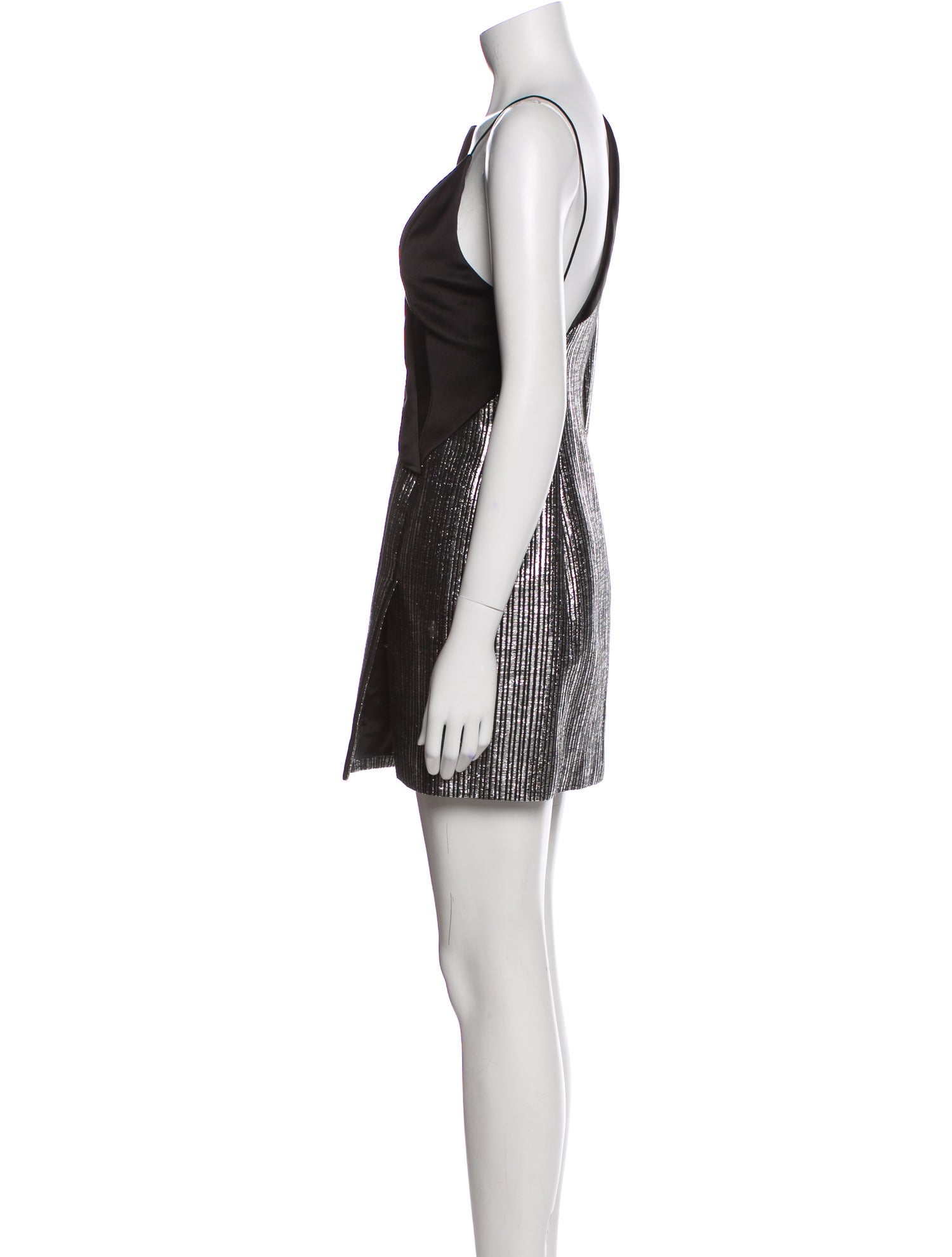 Mugler V-Neck Mini Dress