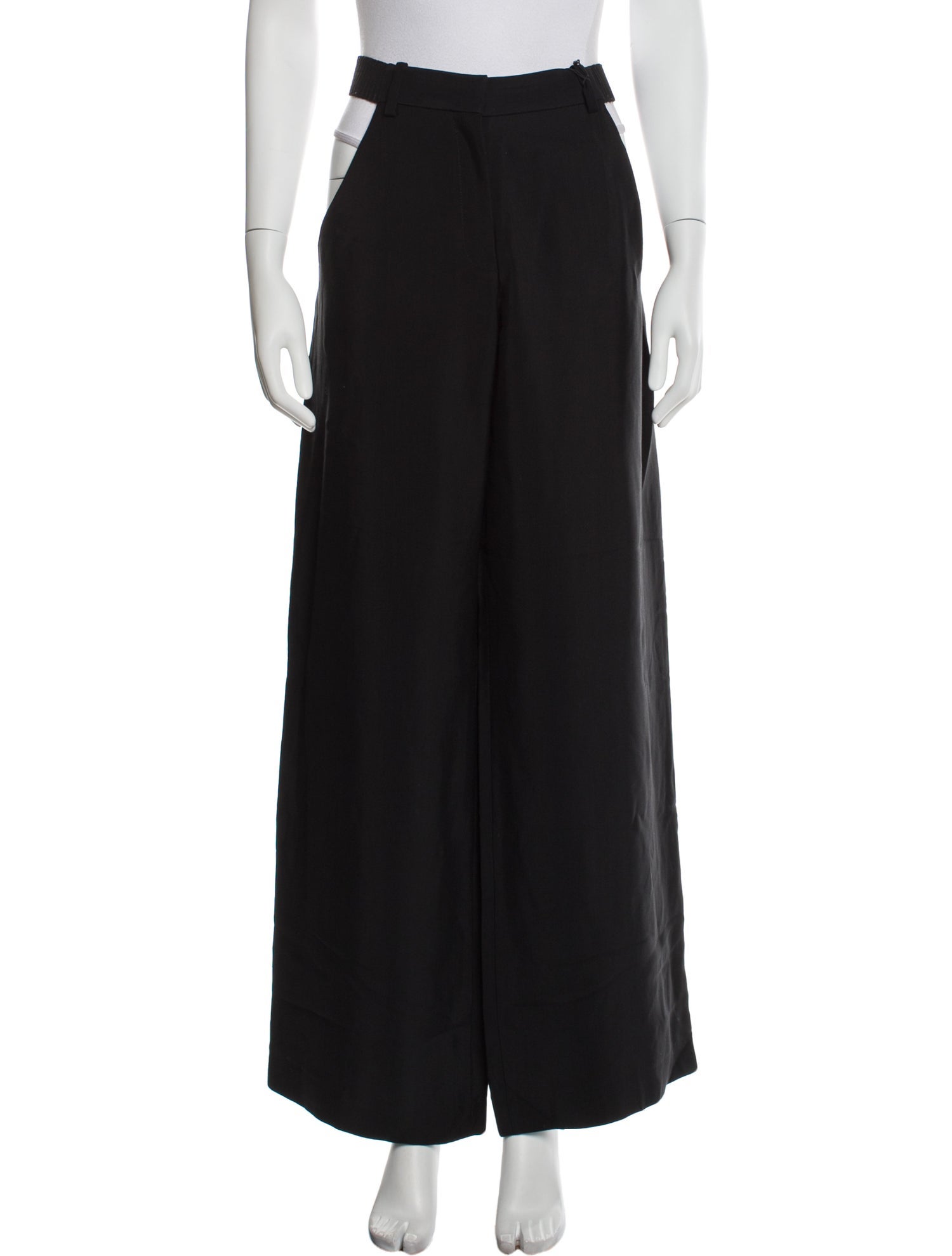 Mugler Wool Wide Leg Pants w/ Tags