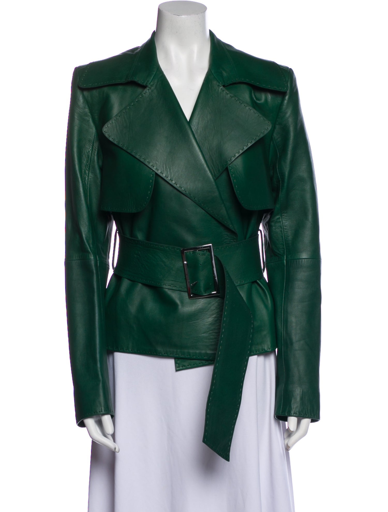 Mugler Leather Biker Jacket