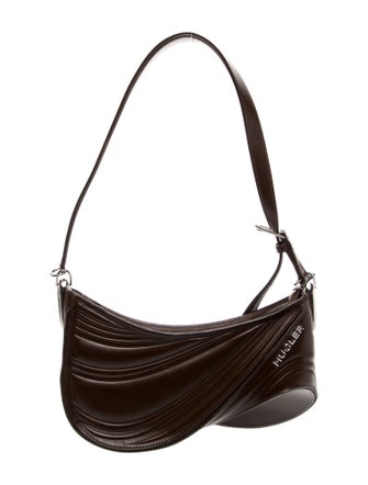 Mugler Leather Shoulder Bag Medium