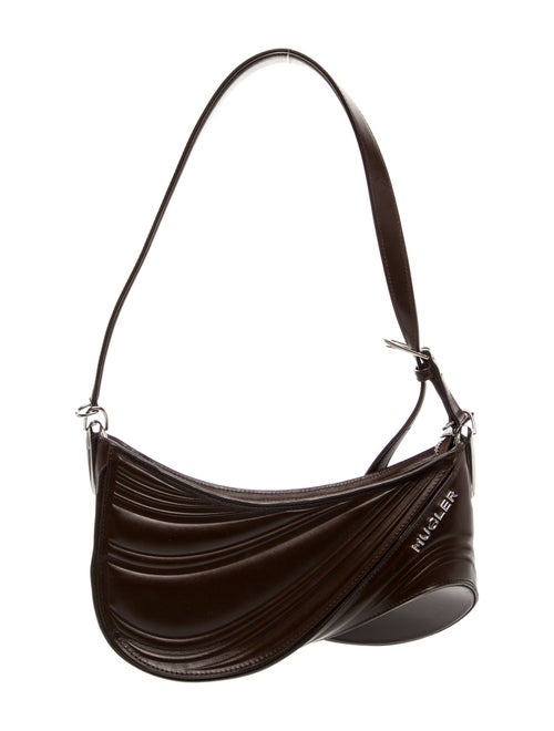 Mugler Leather Shoulder Bag Medium