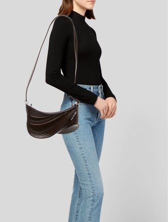 Mugler Leather Shoulder Bag Medium
