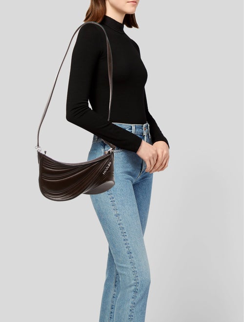 Mugler Leather Shoulder Bag Medium