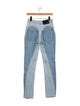 Mugler High-Rise Straight Leg Jeans
