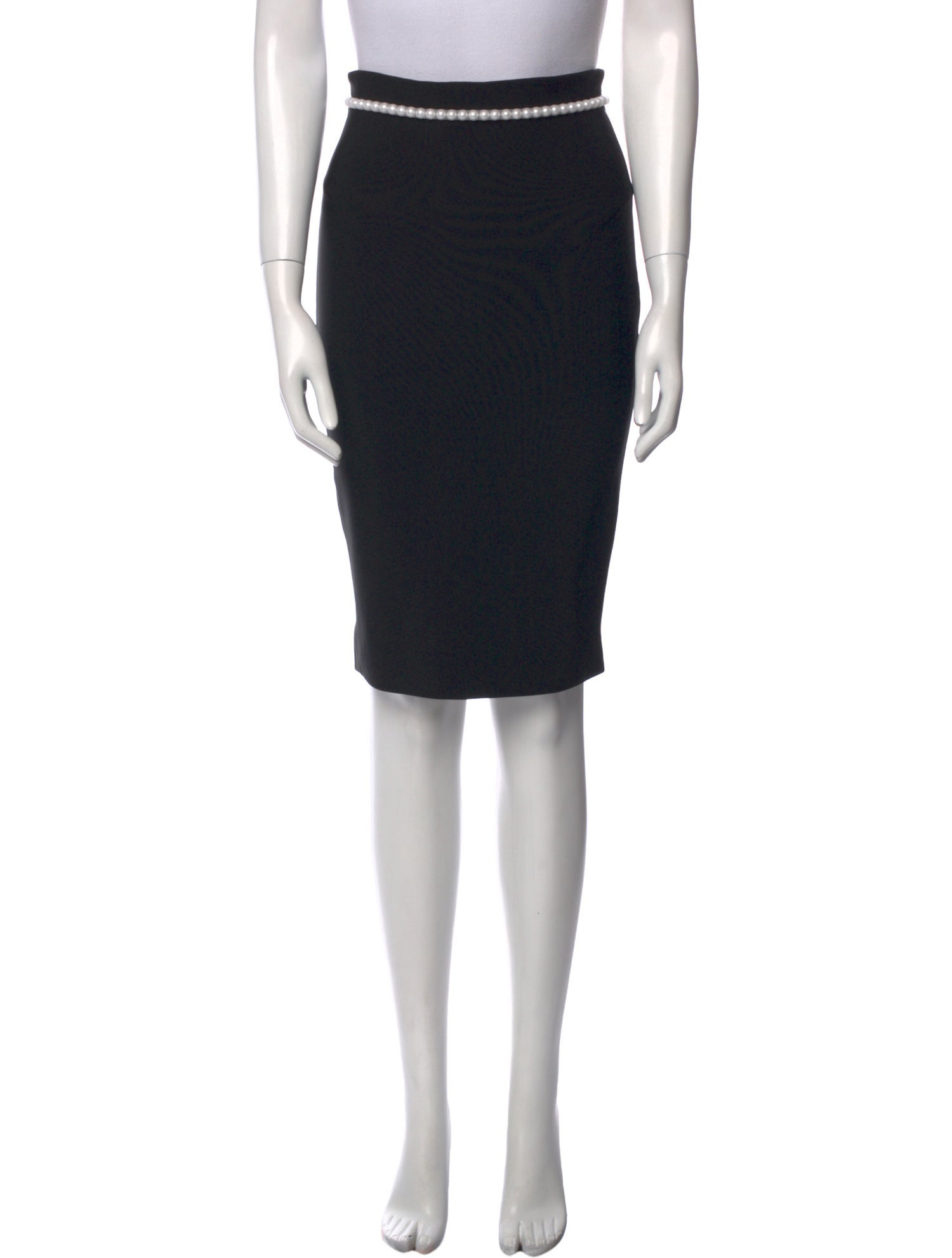 Mugler Beaded Accents Knee-Length Skirt