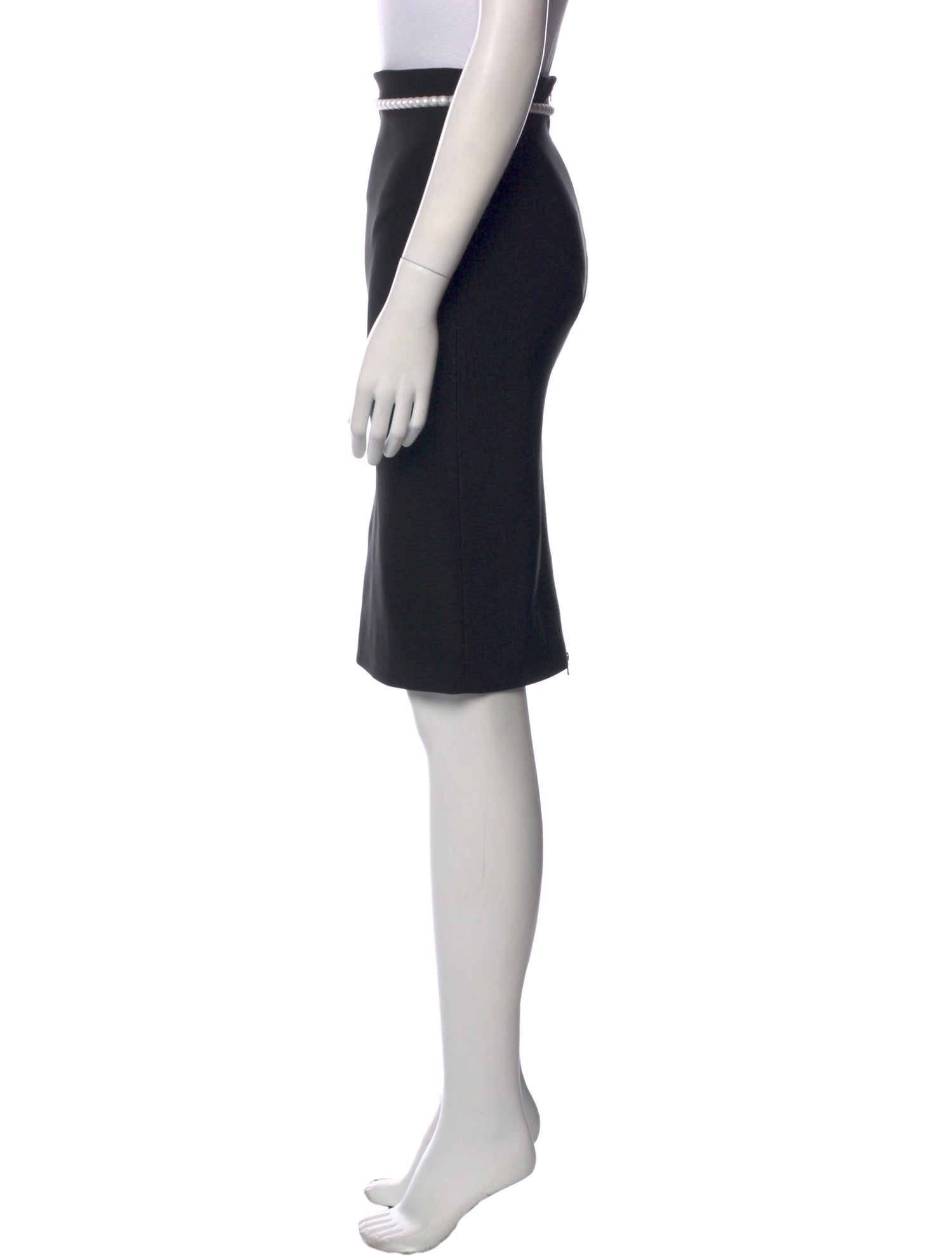 Mugler Beaded Accents Knee-Length Skirt