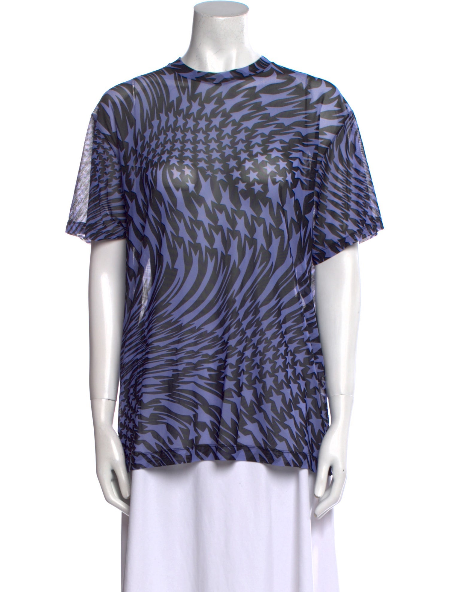 Mugler Mesh Printed T-Shirt