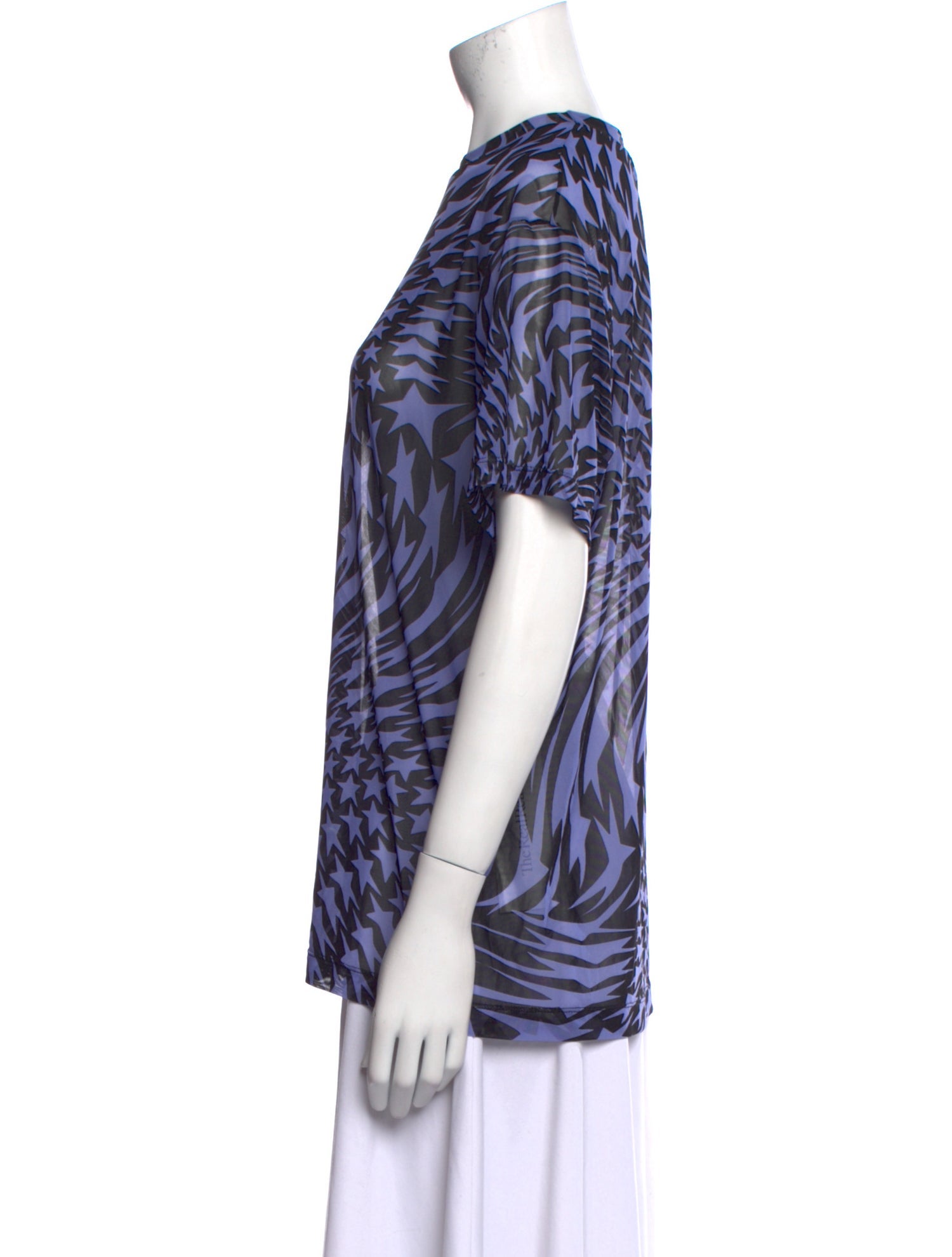 Mugler Mesh Printed T-Shirt