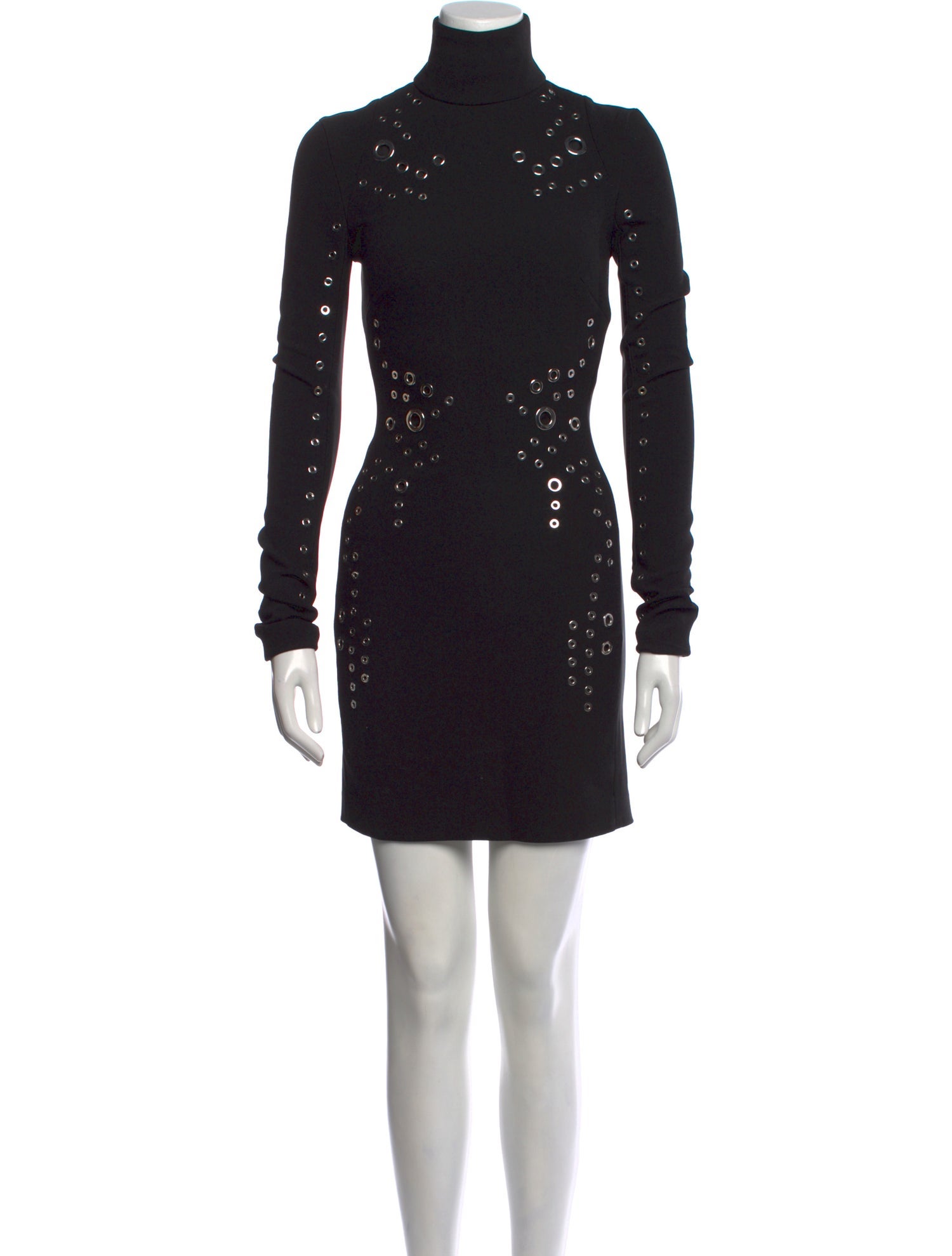 Mugler Virgin Wool Mini Dress