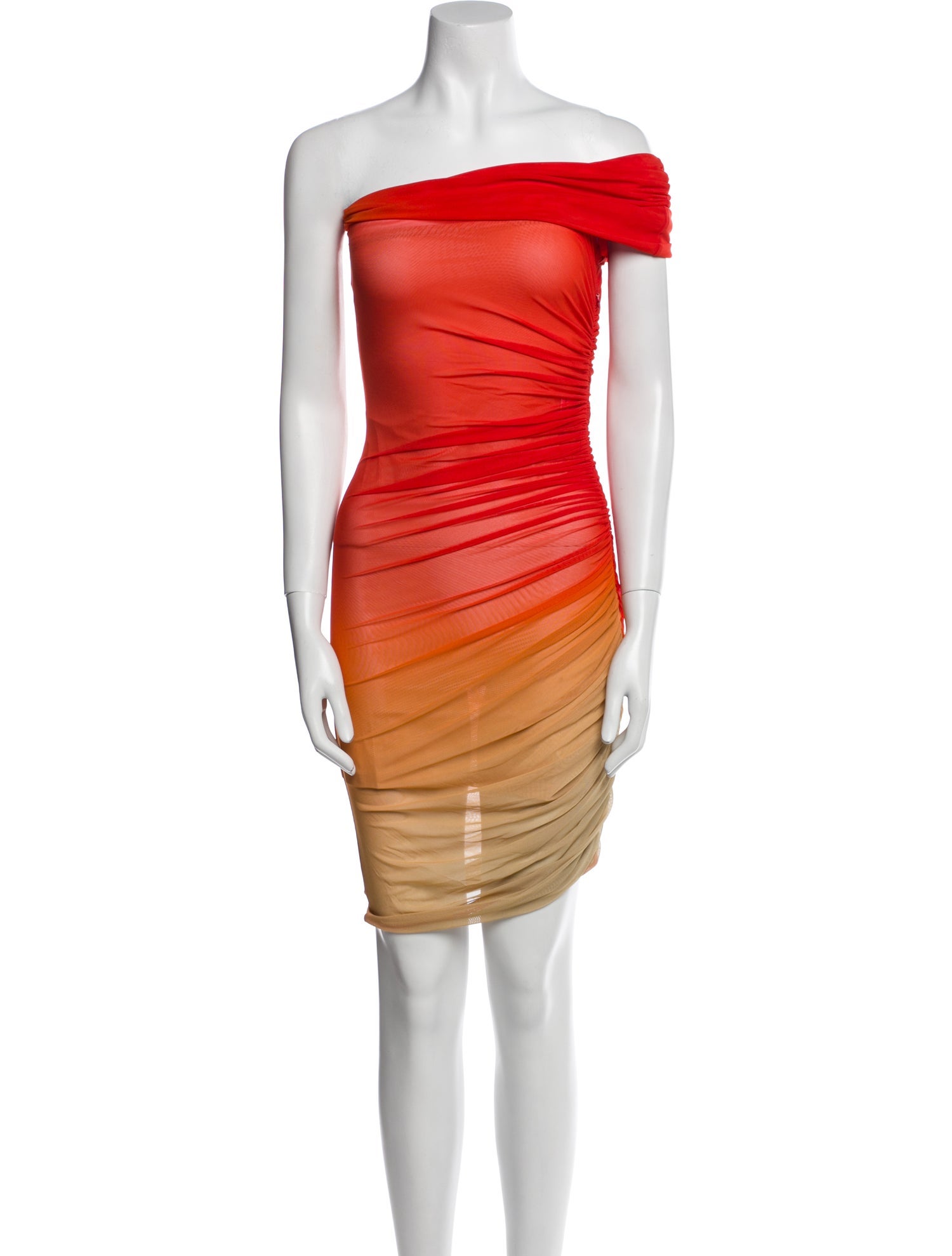 Mugler One-Shoulder Mini Dress