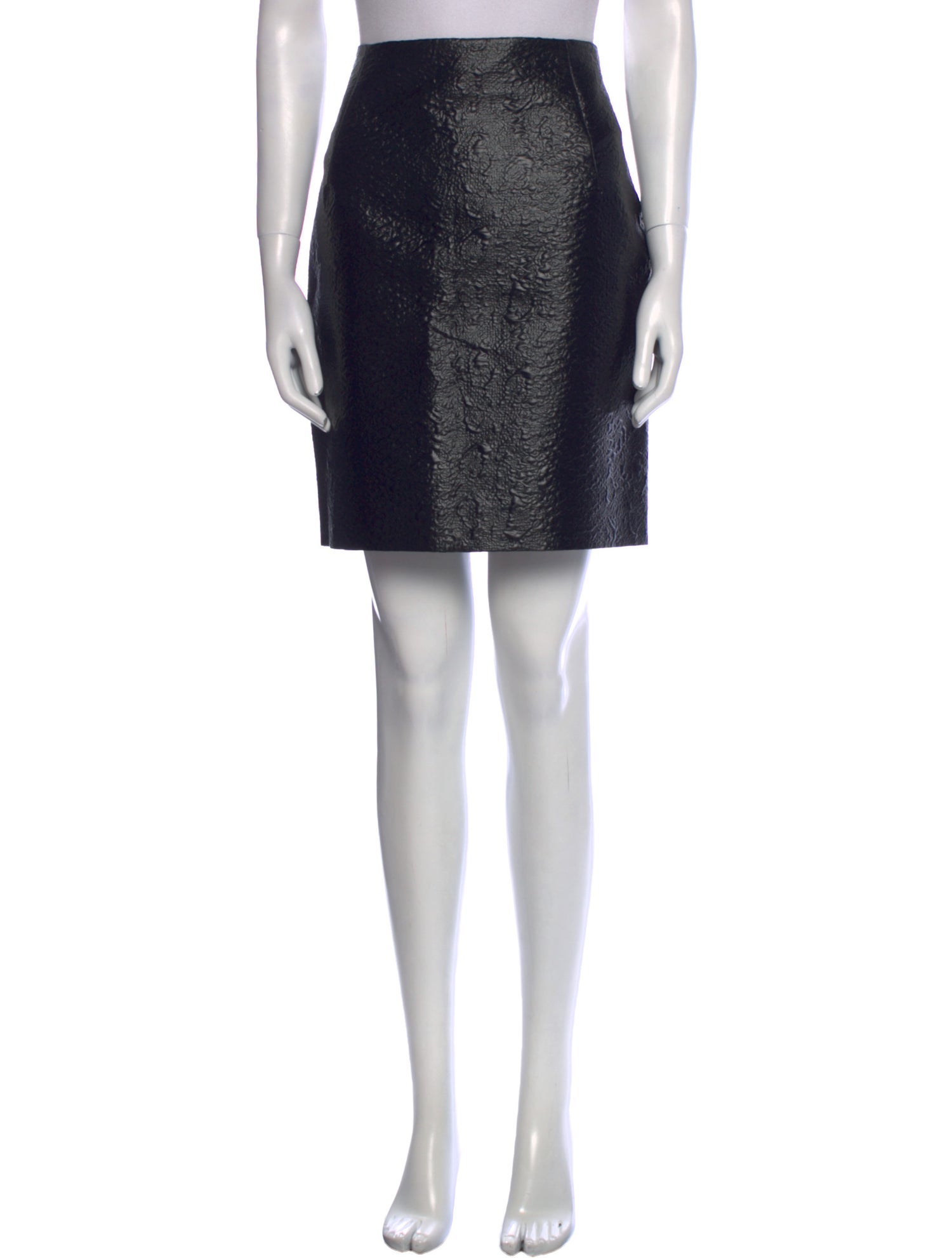 Mugler Wool Knee-Length Skirt