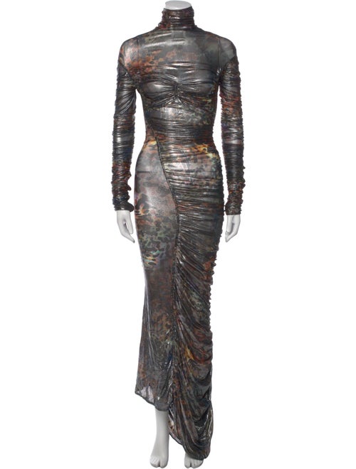 Mugler Printed Long Dress
