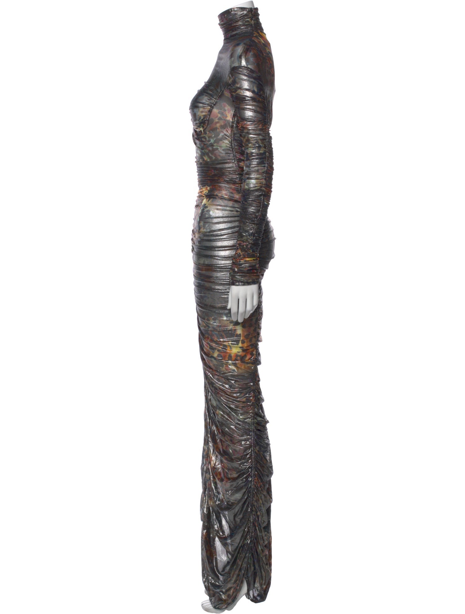 Mugler Printed Long Dress