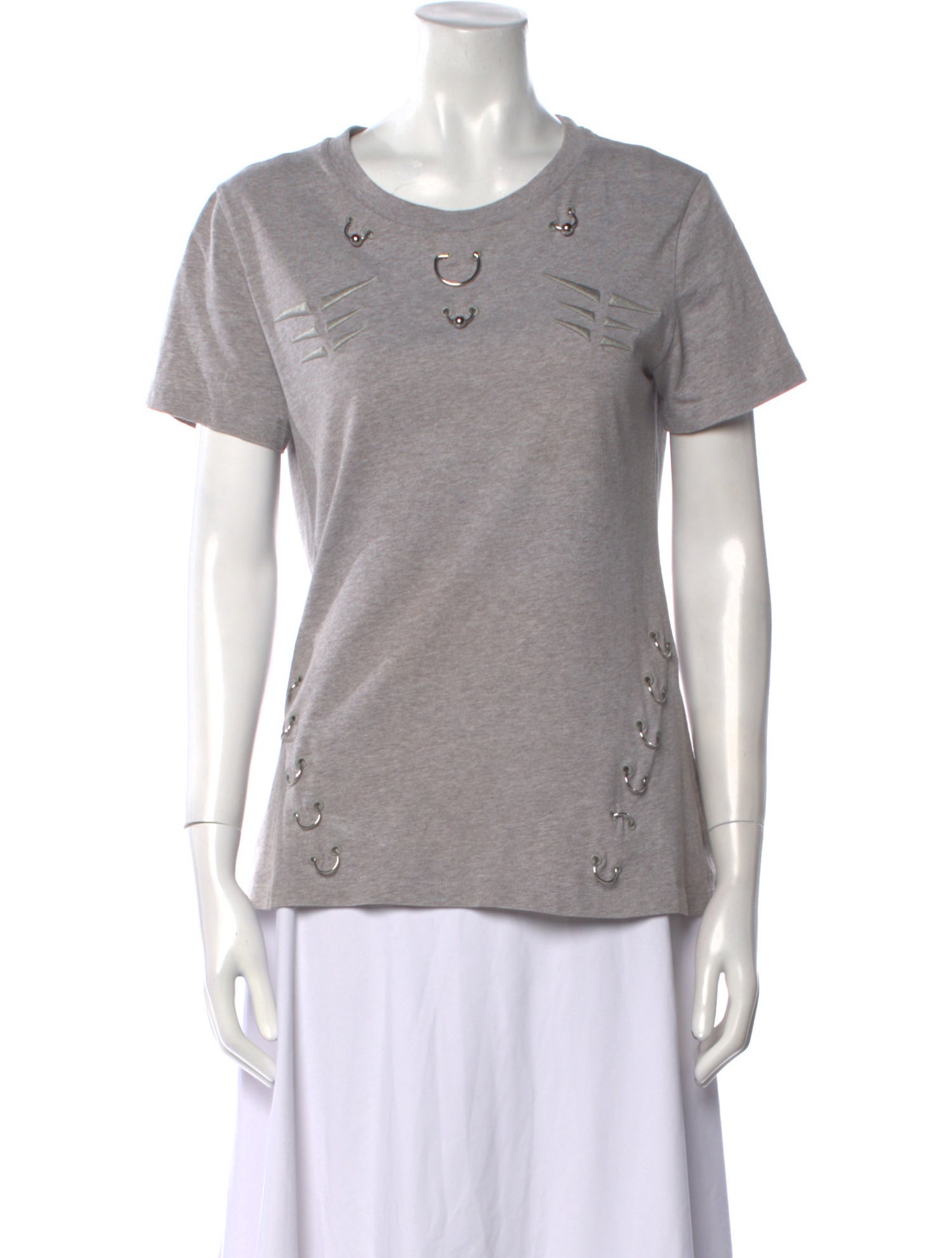 Mugler Crew Neck Short Sleeve T-Shirt