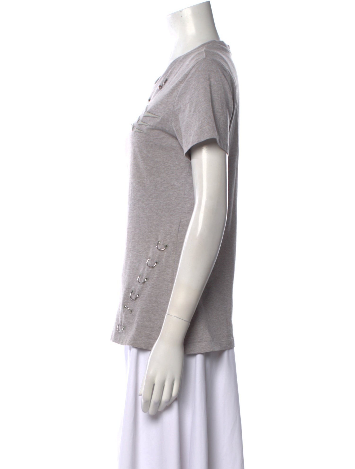 Mugler Crew Neck Short Sleeve T-Shirt