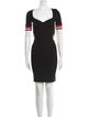 Mugler Square Neckline Mini Dress