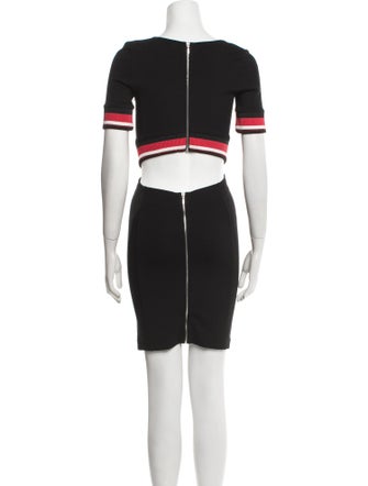 Mugler Square Neckline Mini Dress