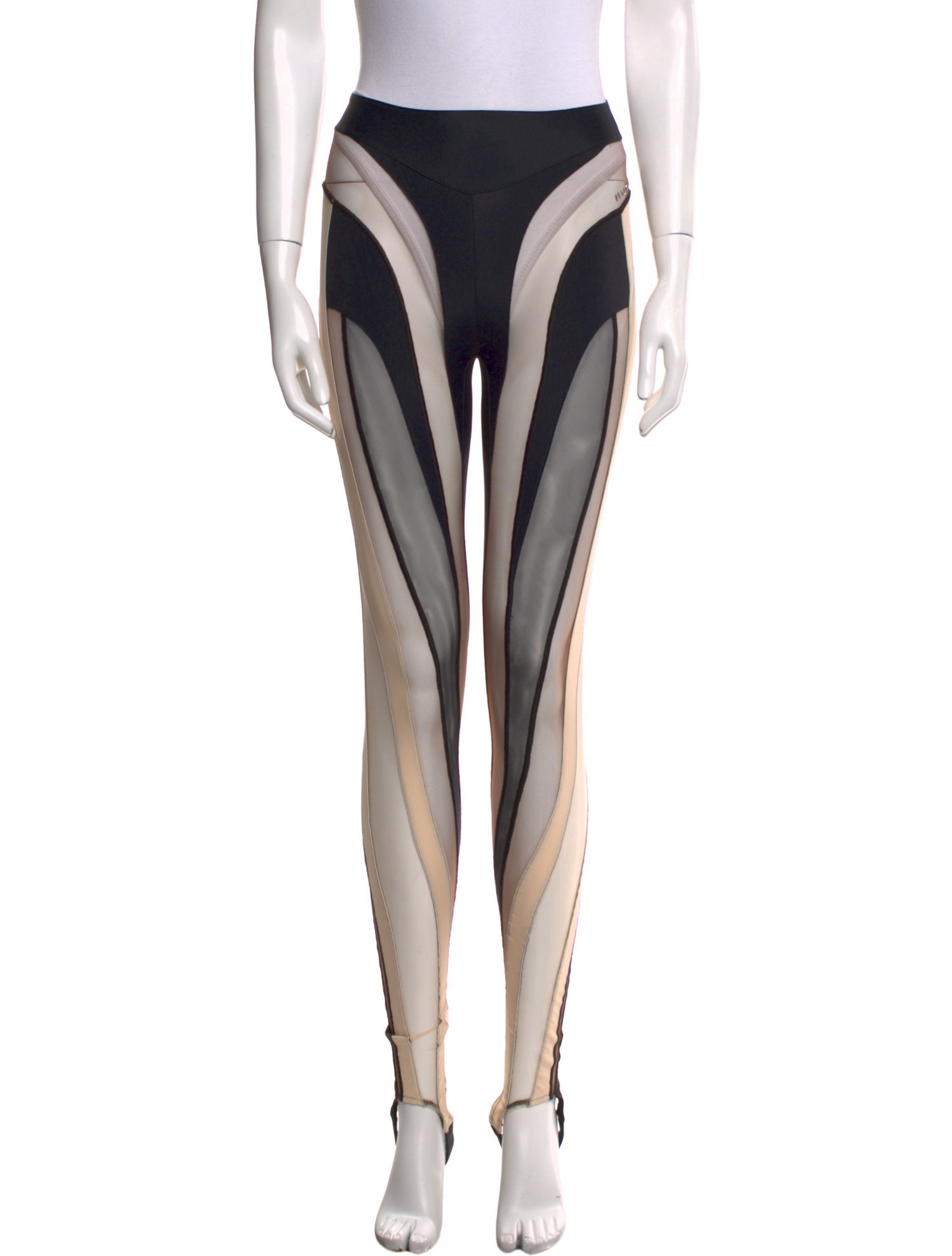 Mugler Striped Skinny Leg Pants