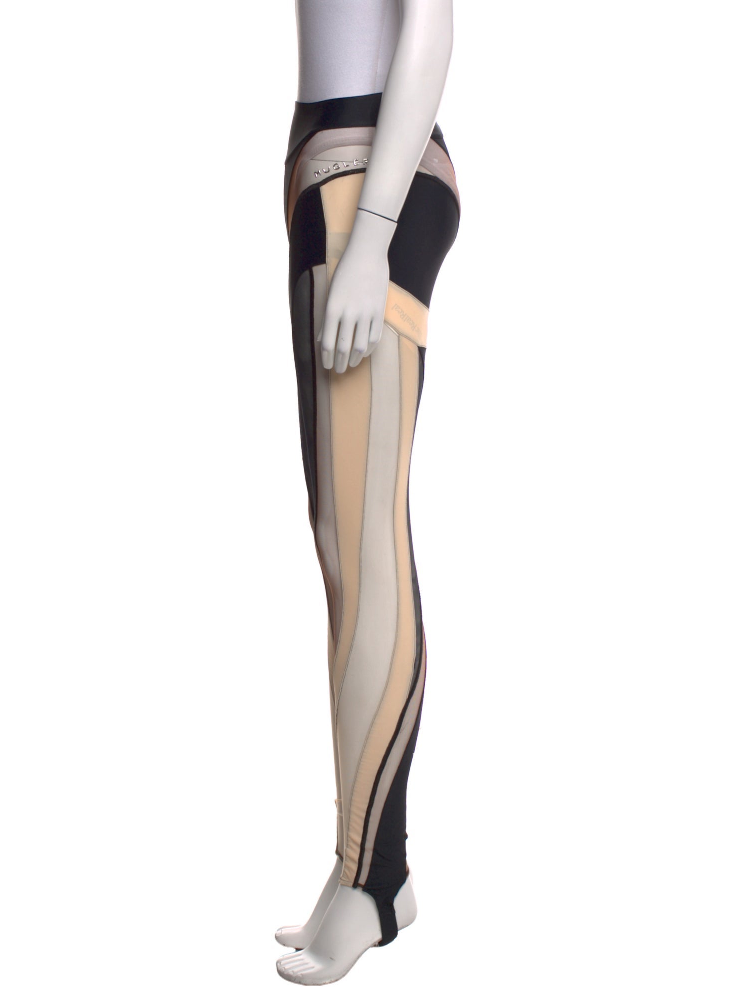 Mugler Striped Skinny Leg Pants