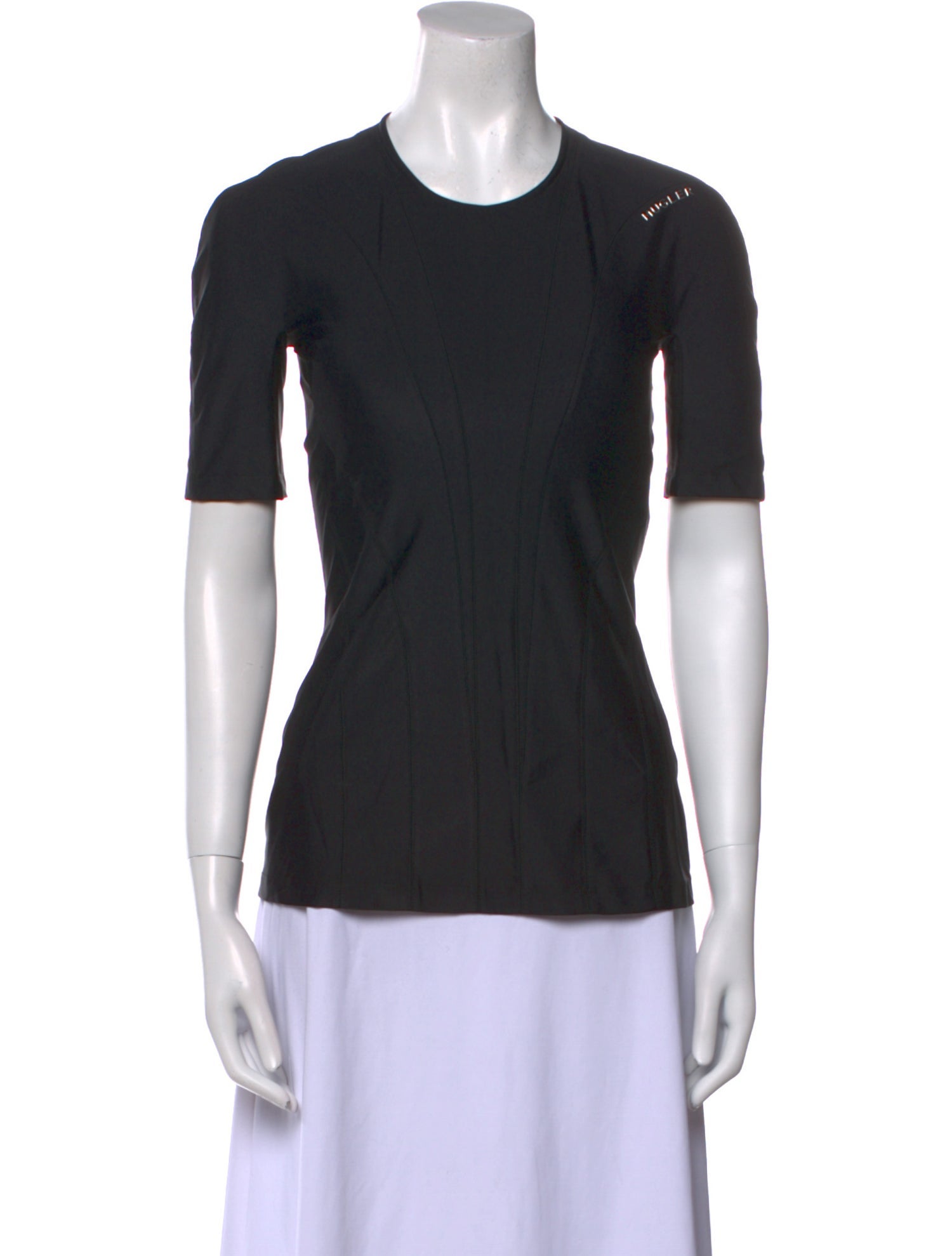 Mugler Crew Neck Short Sleeve T-Shirt