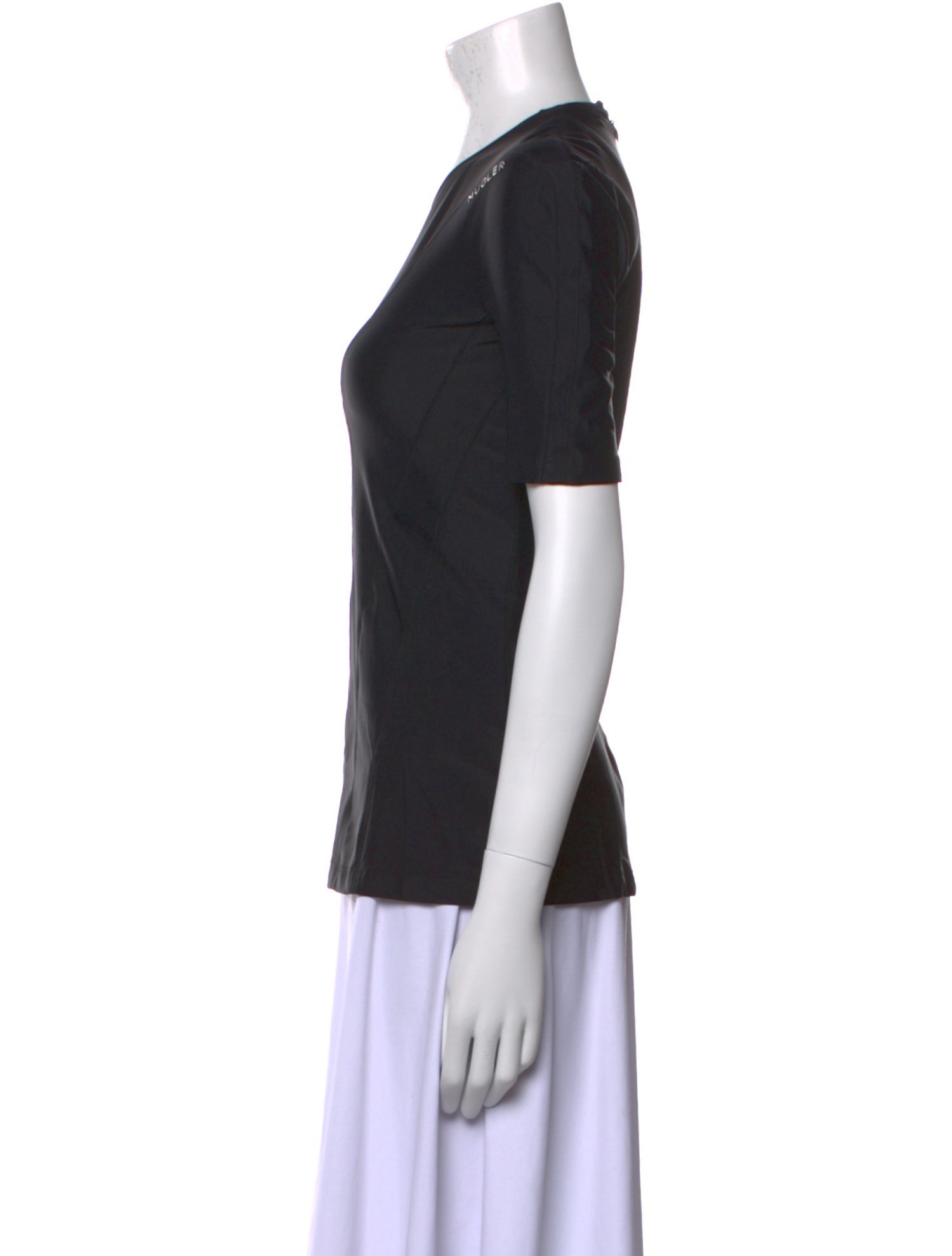 Mugler Crew Neck Short Sleeve T-Shirt