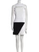 Mugler Square Neckline Mini Dress