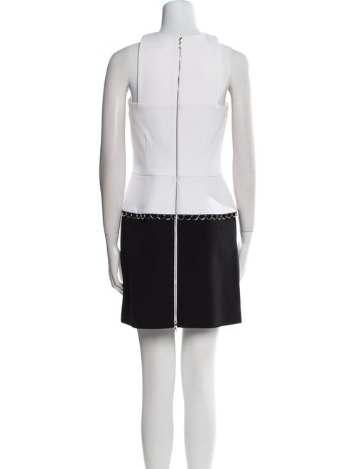 Mugler Square Neckline Mini Dress