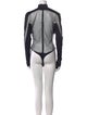 Mugler Nylon Turtleneck Bodysuit