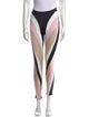 Mugler Colorblock Pattern Skinny Leg Pants