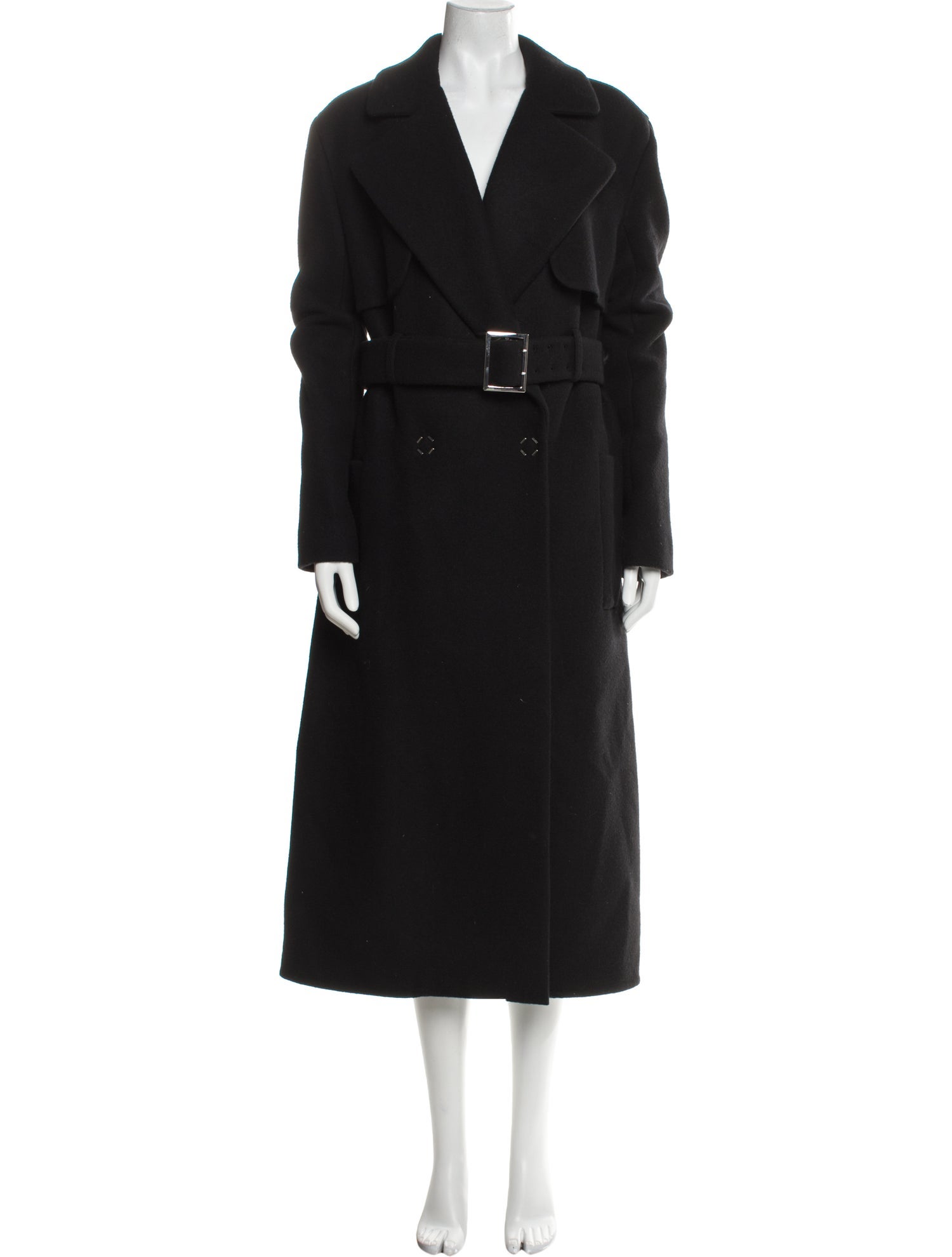 Mugler Wool Trench Coat