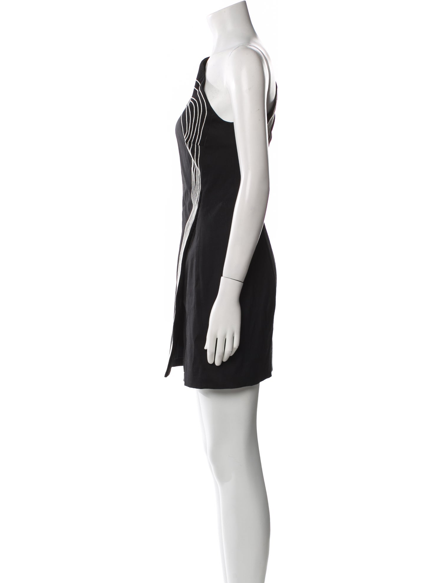 Mugler One-Shoulder Mini Dress