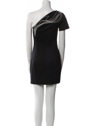 Mugler One-Shoulder Mini Dress