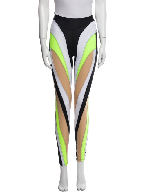 Mugler Colorblock Pattern Skinny Leg Pants