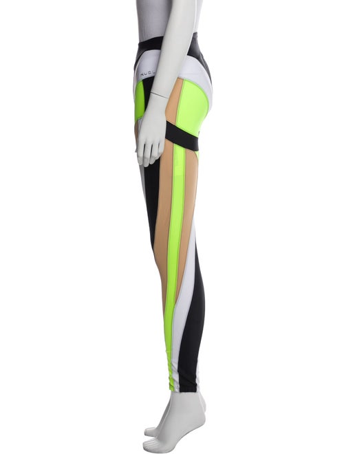 Mugler Colorblock Pattern Skinny Leg Pants