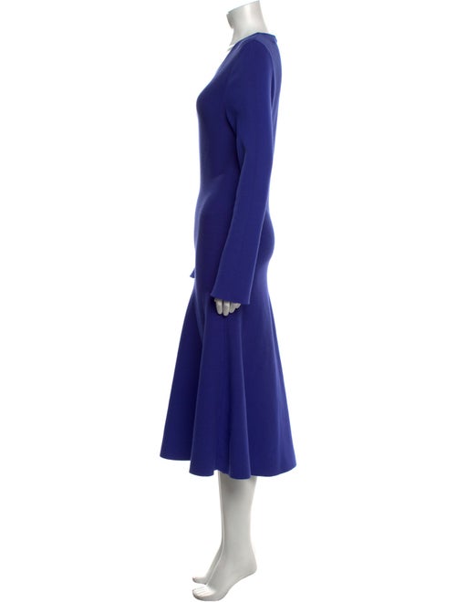 Mugler Crew Neck Midi Length Dress