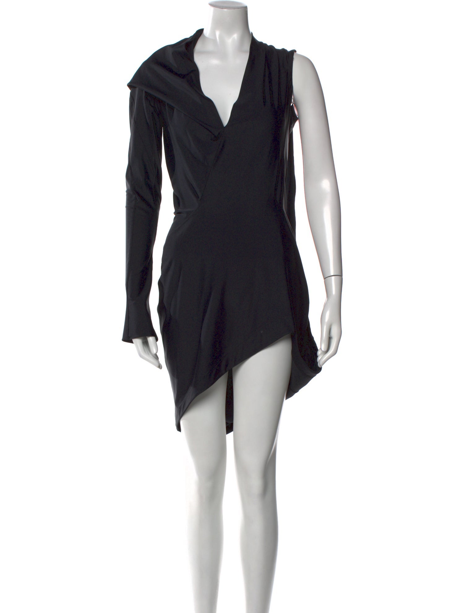 Mugler V-Neck Mini Dress