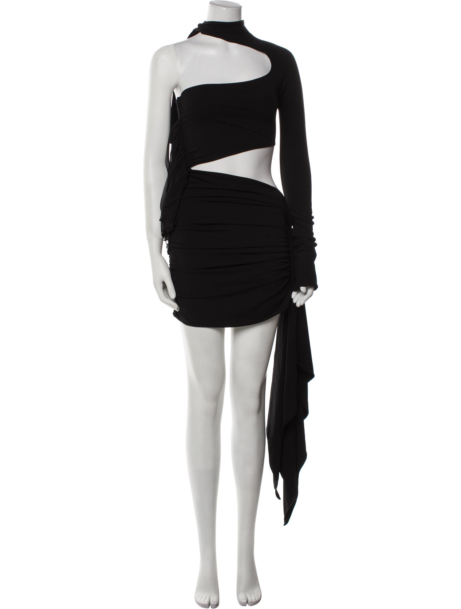 Mugler One-Shoulder Mini Dress