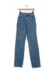 Mugler High-Rise Straight Leg Jeans