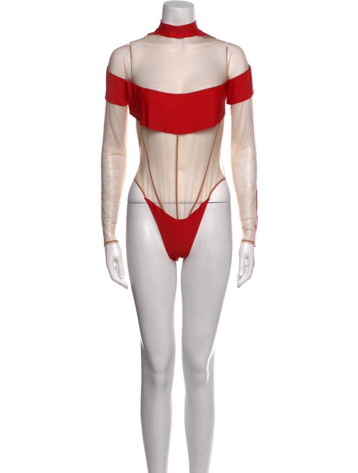 Mugler Turtleneck Long Sleeve Bodysuit