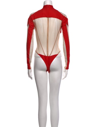 Mugler Turtleneck Long Sleeve Bodysuit
