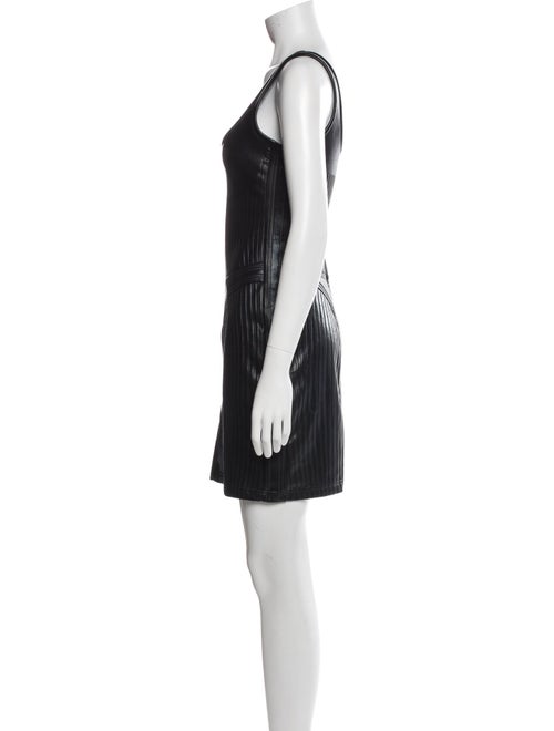 Mugler Scoop Neck Mini Dress